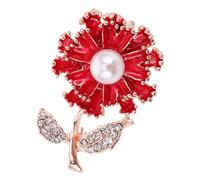 TOVINANNA Broche Fleur Et Rhinestones Épinglette Décorative Pour Vêtements Et Accessoires Spécial Pour Fête Mères
