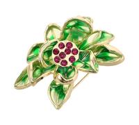 TOVINANNA Broche lotus vert Broche épingles pour les femmes broche femme épingles à fleurs broches de fleurs broche fleur broche pour femme bijoux épinglette Métal