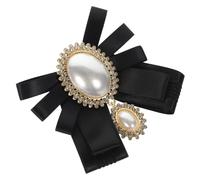 TOVINANNA Broche Nœud Perle Simulée Épingle Décorative Pour Femme Ornement De Revers Pour Chemise Ou Vêtement