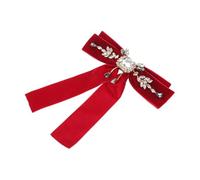 TOVINANNA Broche Nœud Vintage Noir Satin Accessoire Victorien Chic pour Cols Classiques Jk Styles Lolita et Tenues de Soirée Broche Épingle pour Femme Résistante et Élégante