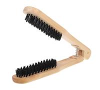 TOVINANNA Brosse à Bois V Brosse Coiffante Antistatique pour Cheveux Bouclés et Frisés Outil de Coiffure Professionnel pour Lissage Rapide et Naturel