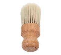 TOVINANNA Brosse à Cheveux Pour Coupe Avec Manche Bois Balai De Coiffeur Pour Cou Nettoyeur Spécial Cheveux Cassés Fournitures De Barbier