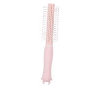TOVINANNA Brosse à Cheveux Roulante Mini Pour Coiffure à Et Voyage Brosse De Séchage Bouclage Avec Picots Massants Pour Cheveux Frisottis Couleur Rose Lotus