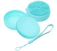 TOVINANNA Brosse de lavage du corps ergonomique en silicone multifonction pour le bain et le massage pour bébé, adulte, boîte à savon amovible, facile à nettoyer