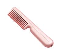 TOVINANNA Brosse Lissante Portable USB Sans Fil Mini Lisseur Chauffant Unisexe pour Cheveux et Barbe Voyage et Usage Quotidien Rose