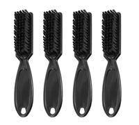 TOVINANNA Brosses de Nettoyage Brosse Polyvalente en Plastique Lot de 4 en Nylon Noir pour Tondeuse à Cheveux pour Salons et Coiffure Professionnelle