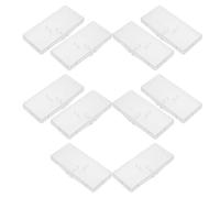 TOVINANNA Brossettes Interdentaires 10 Pièces Étui Rectangulaire Transparent et Couvercle à Clapet, Boîte Portable pour Hygiène Buccale en Déplacement la Maison