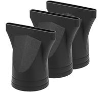 TOVINANNA Buse diffuseur de sèche-cheveux en nylon noir : lot de 3 buses de rechange pour sèche-cheveux de salon de coiffure, concentrateur étroit, buse de séchage à plat, accessoire pour utilisation