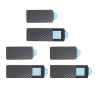 TOVINANNA Cache Webcam Coulissant en Abs Noir 6pcs Adhésif Puissant, Protège la Caméra sans Gêner la Fermeture de L'ordinateur Portable