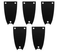 TOVINANNA Caches-Tiges de Réglage en Métal 5 Pièces Plaque de Manche 3 Trous Forme Cloche pour Guitare et Basse Électrique Protection Décorative et Blindage Électromagnétique Accessoires