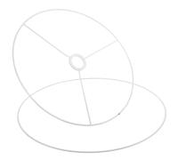 TOVINANNA Cadre D’Abat-Jour Rond 40 CM en Métal pour Lampe DIY Support Abat-Jour E27 Multifonction Armature pour Lampe de Table Lampadaire Suspendre Vintage