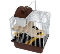 TOVINANNA Cage à Hamster en Plastique Double Couche Cachette Ludique et Accessoires Colorés Aléatoires, Maison Portable et Confortable pour Petits Animaux de Compagnie Couleur Aléatoire