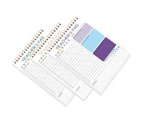 TOVINANNA Carnet de planification de projet 3 pièces 23 cm, agenda journalier avec protection des pages et listes de contrôle, destiné aux enseignants pour organisation professionnelle et