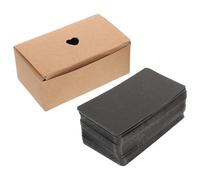 TOVINANNA Cartes en Papier Cartonné Noir Vierges 9 X 54 CM Lot de 200 Fiches Non Lignées pour Scrapbooking Apprentissage Invitations et Loisirs Créatifs Cartes de Vocabulaire Portables