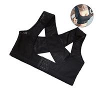 TOVINANNA Ceinture Correctrice Posture Dos Réglable Ceinture Pour Dos Bossu Sangle De Fixation Dorsale Noir Xl