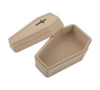 TOVINANNA Cercueil pour Petits Animaux en Résine Kaki, Structure Stable et Design Portable, Adapté aux Gerbils et Perroquets pour Cérémonies Funéraires et Adieux
