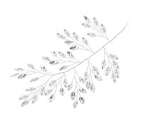 TOVINANNA Chaîne de Cheveux en Strass Cristal Argenté pour Mariage, Accessoire Coiffure Mariée Élégant, Coiffe de Fête pour Femmes, Bijoux Cheveux Raffinés pour Cérémonie et Événement