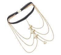 TOVINANNA Chaîne De Cuisse Élastique En or Bijoux De Pour Femmes Chaîne De Jambe Multicouche Accessoire De Mode Plage Soirées Et Confortable