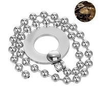 TOVINANNA Chaîne de Cymbale Sizzler en Alliage D’aluminium Argenté pour Batterie Jazz, Accessoire D’extension de Cymbale Crash et Ride, Prolongateur de Son Flexible et Facile à Installer