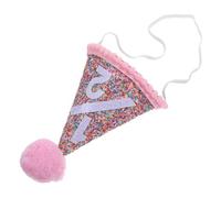 TOVINANNA Chapeau d'Anniversaire pour Bébé Coloré Bonnet à Pique Léger en Papier Accessoire de Fête Décoratif pour Garçon et Filles pour Anniversaire Demi-Anniversaire et Séances Photo