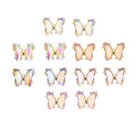 TOVINANNA Charme pour Ongles Forme de 3d en Alliage 12pcs, Décorations pour Ongles Soi-même, Accessoire Nail Art Délicat pour Fête D'anniversaire Style Aléatoire
