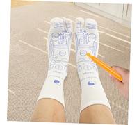 TOVINANNA Chaussettes Acupression Élastiques Avec Points Acupuncture Kit De Massage Intégré Pour Repères Imprimés Pour Utilisation Facile