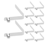TOVINANNA Clips à Ressort de Poussée 12 Pièces Forme de V pour Fixation de Bateau et Tente, Boucle Télescopique Bouton-Poussoir, Accessoires Polyvalents pour Activités en Plein Air