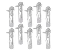 TOVINANNA Clips d'Étagère d'Armoire en Plastique Transparent Lot de 10 pour Rangement de Garage et Ateliers Fixation Facile pour Bibliothèques et Armoires Cuisine
