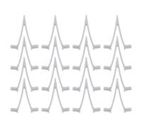 TOVINANNA Clips en V pour Brosse de Piscine en Plastique Blanc 24 Pcs