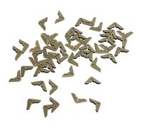 TOVINANNA Coins de Livres en Métal Vintage 14mm, Protège-Coins pour Albums Photo et Cahiers Scolaires, Lot de 50 Pièces Bleu Vert, Protection Décorative pour Scrapbooking et Loisirs