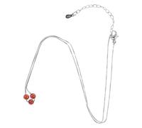 TOVINANNA Collier de Clavicule pour Femmes Pendentif Trois Perles, Collier Statement, Design Unique et Élégant, pour Anniversaires et Mariages