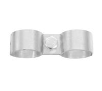 TOVINANNA Collier de Serrage Double Tube Fixation Pratique pour Tuyaux Bateaux Yacht Clip Polyvalent sans Outils