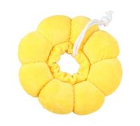 TOVINANNA Collier Jaune de Récupération pour Chat et Chien en Coton PP Forme Créative et Protectrice, Confortable et Résistant Après