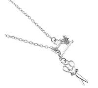 TOVINANNA Collier Pendentif Ciseaux Vintage Argenté En Alliage Fantaisie Pour Femmes Accessoire De Cou Élégant Pour Travail, Voyage Et Loisirs, Mini Collier Créatif Taille Unique