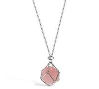 TOVINANNA Collier Porte- Réglable en pour Béton Pendentif en Cage Support de Bijoux en Accessoire Unisexe pour Hommes et Femmes Élégant et Solide