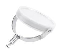 TOVINANNA Condenseur pour Microscope Biologique Miroir Réflecteur Optique en Acier Inoxydable, Accessoire Professionnel Transparent Support Métallique, pour Expériences Optiques et Collecte