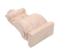 TOVINANNA Console en Bois Sculpté Massif Non Peint Dimensions H17Xl8Xp45 CM Applique Décorative Européenne en Incrustation Sculptée Console Rustique pour Meuble Cheminée et Décoration