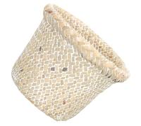 TOVINANNA Corbeille Tressée Vintage Multifonction pour Salon et Chambre Panier à Déchets Léger et Décoratif Poubelle Tissée Polyvalente pour Rangement et Recyclage Style Rustique