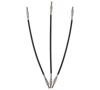 TOVINANNA Cordier de Violon 4/4 en Fil D'acier Noir 3pcs pour Violon, Accessoire Solide Prolongeant la Vie et Offrant un Son Naturel