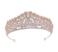 TOVINANNA Couronne De Mariage Strass Élégante Pour Mariée Diadème Romantique Accessoire De Coiffure Léger Et Confortable Pour Cérémonies Et Fêtes