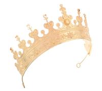 TOVINANNA Couronne De Roi Dorée Bandeau Médiéval Pour Costume Couvre-chef De Fête Royal Pour Halloween Anniversaire Et Bal