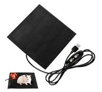 TOVINANNA Coussin Chauffant Température Réglable USB pour Petits Animaux en Fibre de Carbone Léger Tapis Isolant Thermique pour Nid d'hiver de Lapin et Hamster