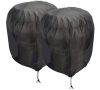 TOVINANNA Couvercle Polyester Turbine en Ventilation de Imperméable Noir | Stable et Facile à Utiliser, Design Portable, Protection Extérieure pour Ventilation de Toit