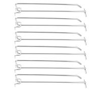 TOVINANNA Crochets Doubles Métalliques 6 Unités 5,5 MM Espacement 2,5 CM pour Panneaux Perforés Organisateur Mural pour Atelier Magasin et Bureau