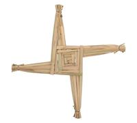 TOVINANNA Croix de Sainte Brigitte - Croix Irlandaise en Paille Tressée à La Main, à Accrocher Mur - Symbole Traditionnel Du Patrimoine Irlandais Et Décoration de Bénédiction pour La Maison -
