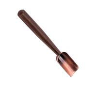 TOVINANNA Cuillère à Thé Multifonction en Bois D’Ébène Manche en Bois Massif Pelle à Thé Portable Cuisine Ménagère Vintage Pratique