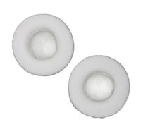 TOVINANNA Cuir Protéine Coussinets Casque Audio Confortables et Protecteurs d'oreille Blanc 80mm pour Écouteurs à Usage Prolongé