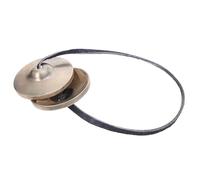 TOVINANNA Cymbales Tingsha Népalaises en Cuivre Blanc 45 CM Instrument de Percussion pour Contemplation Yoga et Relaxation Cloches Tibétaines Artisanales pour Pleine Conscience et