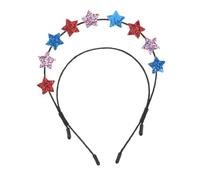 TOVINANNA Diadème Étoilé Scintillant Pour Fête Patriotique Accessoire Coiffure Indépendance Avec Double De Paillettes Pour Célébrations