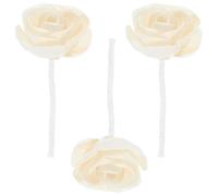 TOVINANNA Diffuseur D'arômes Fleur Camélia Beige de Riz et Coton, Lot de 3, Diffuseur sans Facile à Utiliser pour Salle de Bain ou Bureau